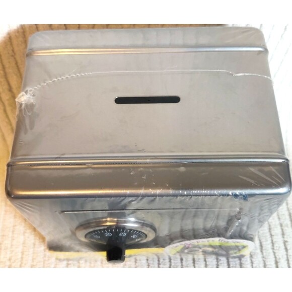 Grin Studios Kids Combination Safe Bank, Gunmetal Grey - NEW - Picture 2 of 5